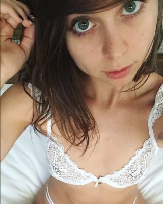 Awesome Crazy Small Boobs Brunette