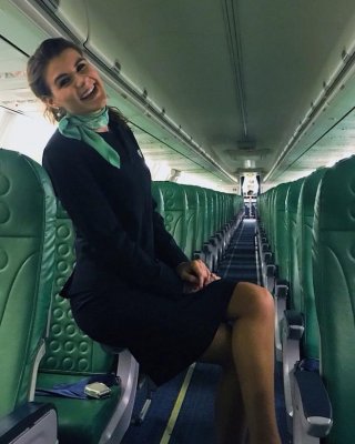 Hot Dutch Stewardess Marie-Sophie Pole Dancing