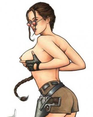 Lara Croft Cartoon