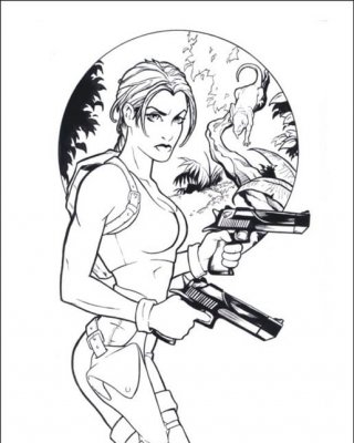 Lara Croft Cartoon