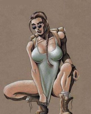 Lara Croft Cartoon