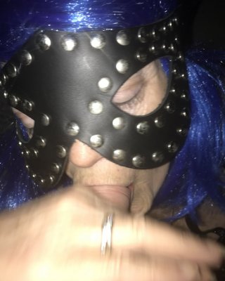 Smoking Blowjob Mask Wig Granny Milf