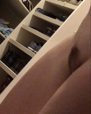 wife Groping Her Tits And Trimmed Pussy