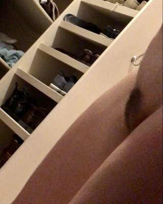 wife Groping Her Tits And Trimmed Pussy