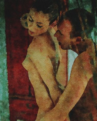 Erotic Digital Watercolor 8