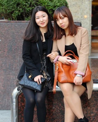 Street Pantyhose - Real Life Asian Cunt In Tights