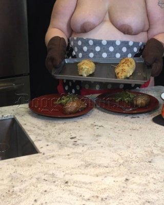 Big Booty Blonde BBW Cooking Show #107233631